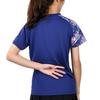 YONEX Color Block Quick Dry Breathable Badminton Sports Raglan Sleeve T-Shirt Women Tops Navy-Blue 210181BCR-629