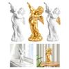 Cherub Statue Harz Musikalische Skulptur Hotel Schlafzimmer Kleine Engelsfigur