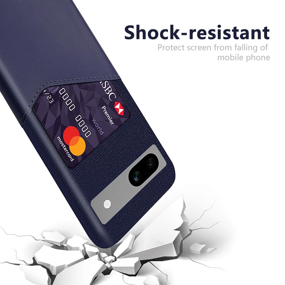 Anti-fall Phone Cover Card Holder For Google Pixel 7a,Cloth Texture Slim Protective Mobile Phone Case