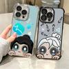V-Valorant Cute Catoon Plating Phone Case For Iphone 16 17 Pro Max Air 16E 14 15 Plus 12 13 Mini Anti-Fall Airabag Cover