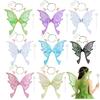 Funkelnde Feenflügel Leichter Verkleidungsflügel Fantasy Schmetterlingskostümflügel für Damen Mädchen