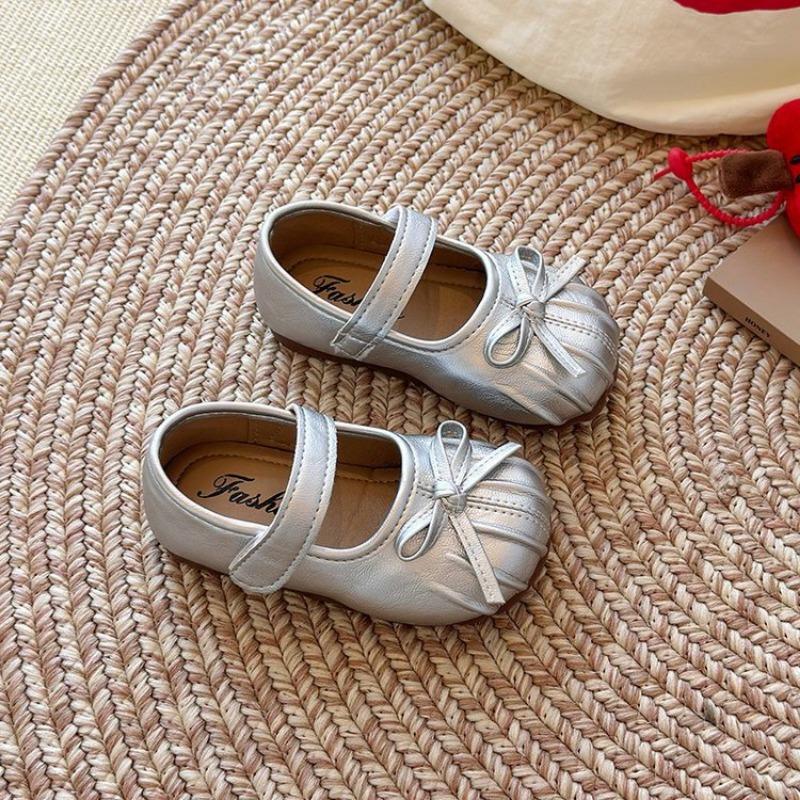 Children's Fashion Leather Shoes Little Girl High-end Princess Shoes Baby Soft Sole Shoes Lightweight Performance Shoes