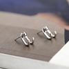 Trend Simple Stud Earrings Personality Hip-Hop Niche Hook Shape Earrings For Women Men Party Jewelry