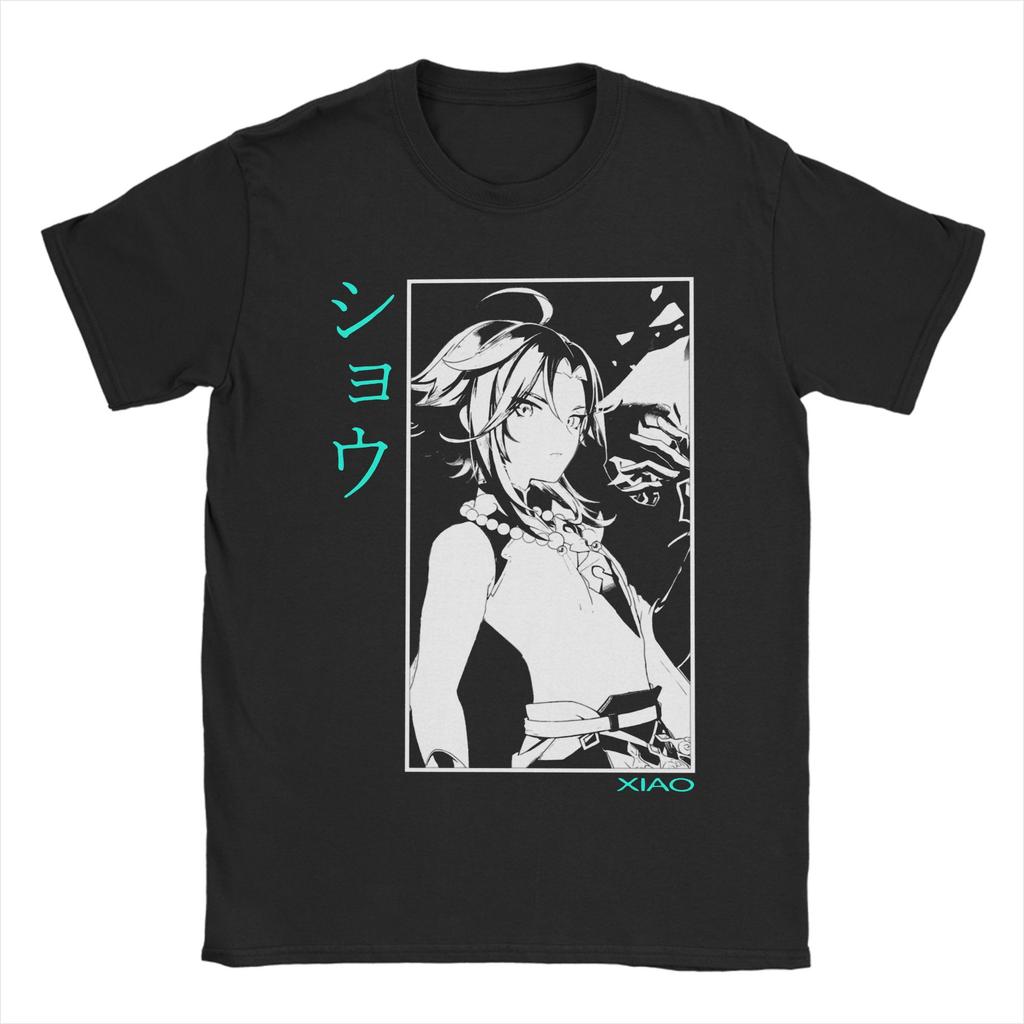 Unisex Unisex TShirt Tartaglia Wide Face Meme Genshin Impact Vintage Pure Cotton Tee Shirt Anime Game T Shirts Tops Plus Size