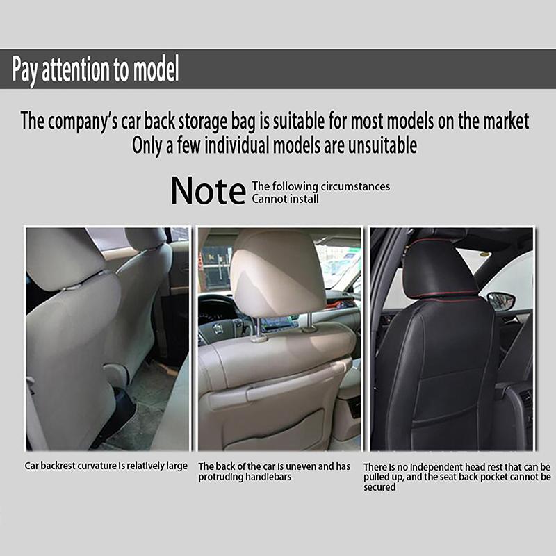Multi-Purpose Car Storage Bag Organizer Hanging Bag Box Paper Towel Phone Storage Felt Bag Trash Can Organizer Car Accessories