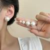 Damen Leichter Luxus Einfache Weiße Perlenstecker Ohrringe Eleganter Vielseitiger Ohrschmuck