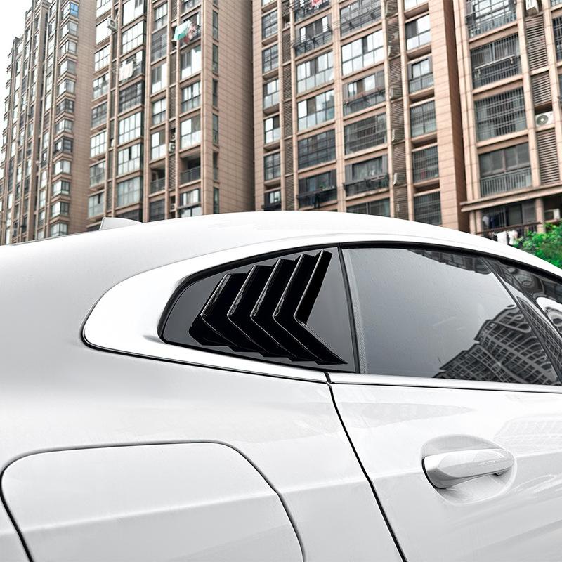For BMW 2 Series F44 - ABS Rear Side Window Louver Shutter Trim Rear Side Glass Windshield Sun Shade Triangle Trim