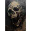 Abstract Horror Skeleton Poster Fantasy Witchy Creepy Festival Canvas Painting Wall Art Halloween Christmas Bedroom Home Decor