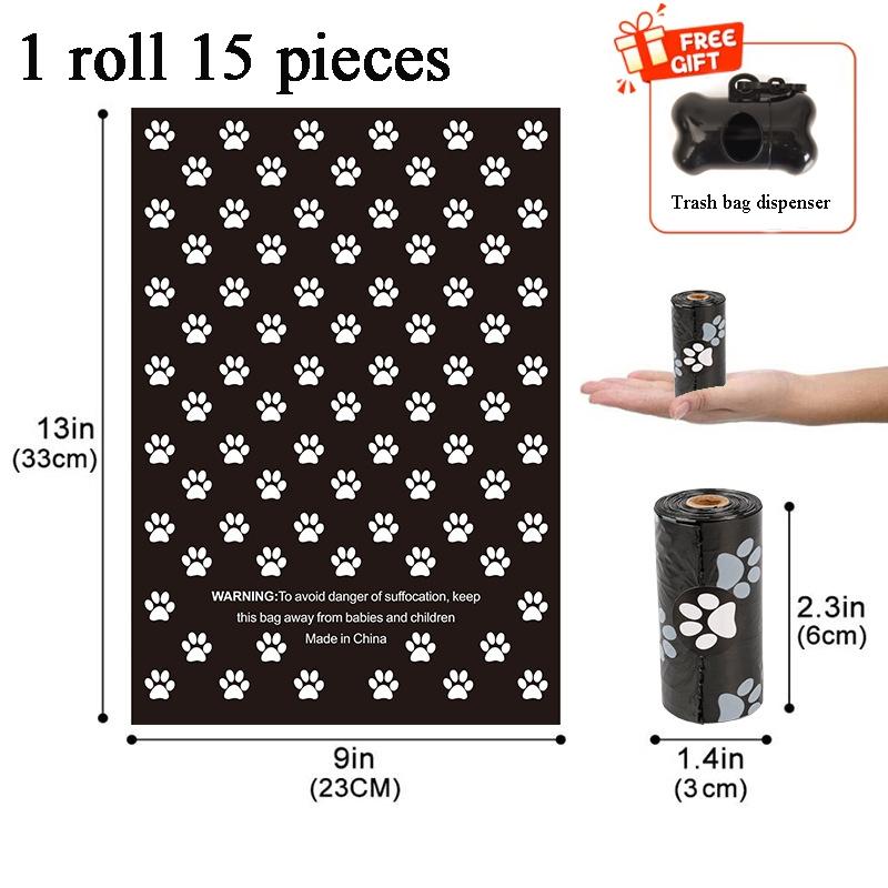 

UNTIOR Biodegradable Garbage Bags Dog Cat Pet Poop Bag Outdoor Cleaning Supplies for Home Outdoor Portable Thickened Waste Bags 23x33cm&1roll