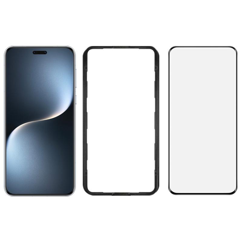 

IMAK Для Honor Magic7 Pro 5G Захисне скло для екрана Повністю клейке 3D вигнуте Загартоване скло з рамкою для позиціонування Type A