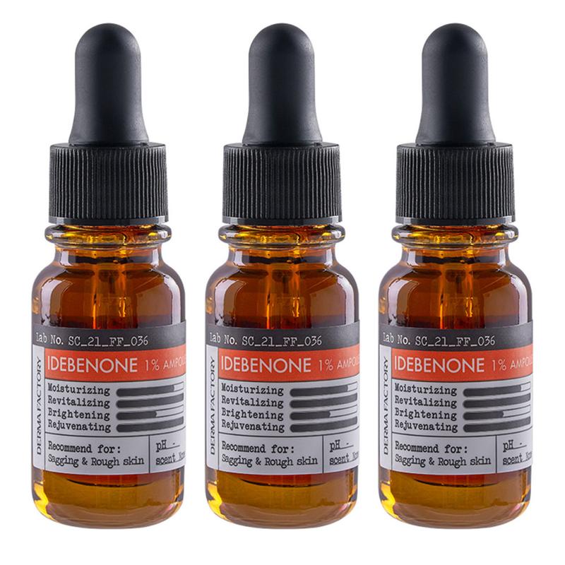 Derma Factory Idebenone 1% Ampoule, 10ml, 3 pcs