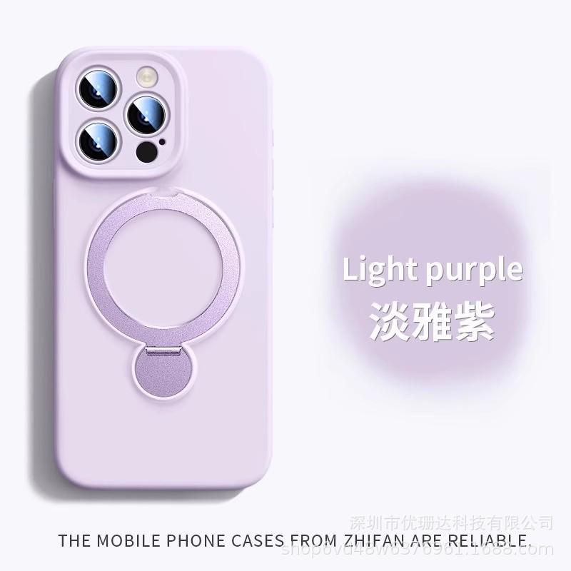 Rotary bracket for iPhone11PROMAX liquid silicone mobile phone case with lanyard Apple 11 anti-drop sheath