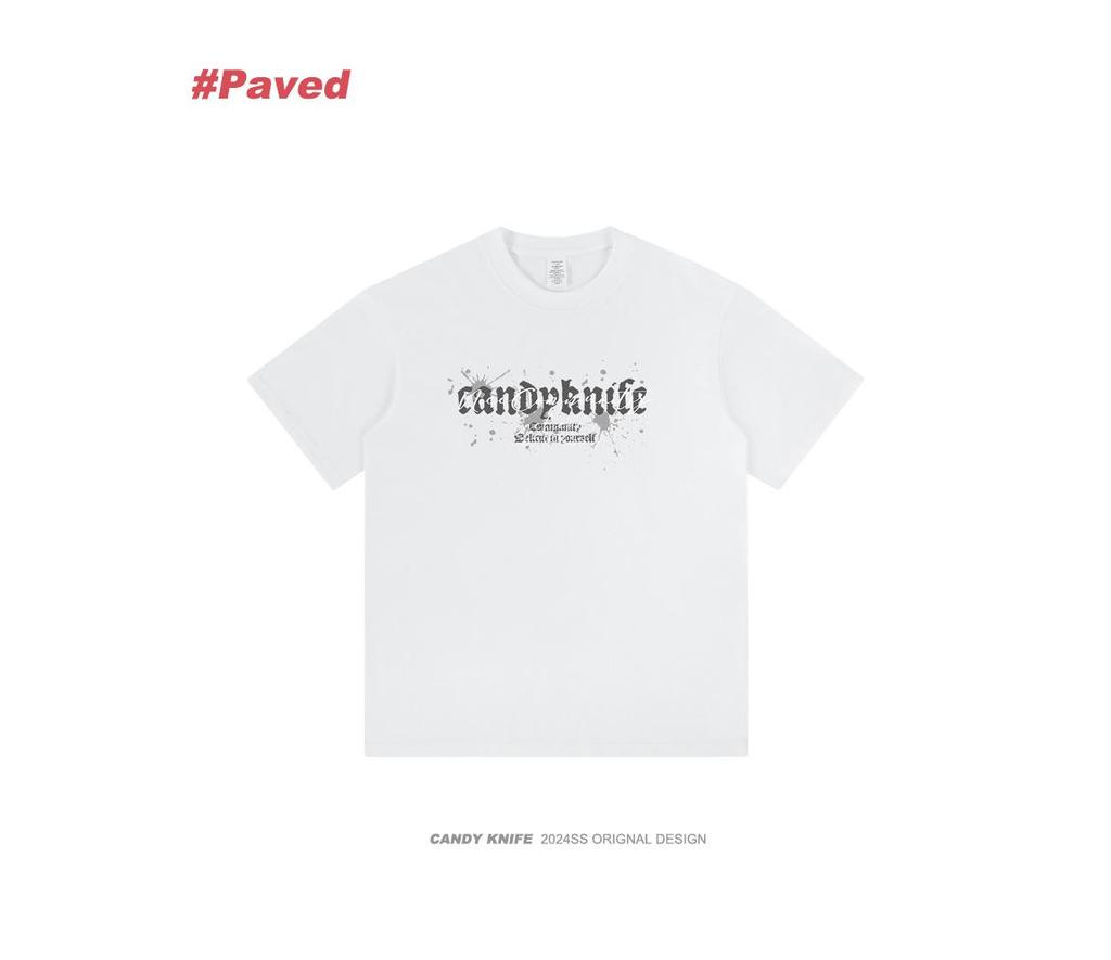 Unisex Oversized Lockerer Schnitt T-Shirt, Kurzarm, Amerikanischer Streetstyle