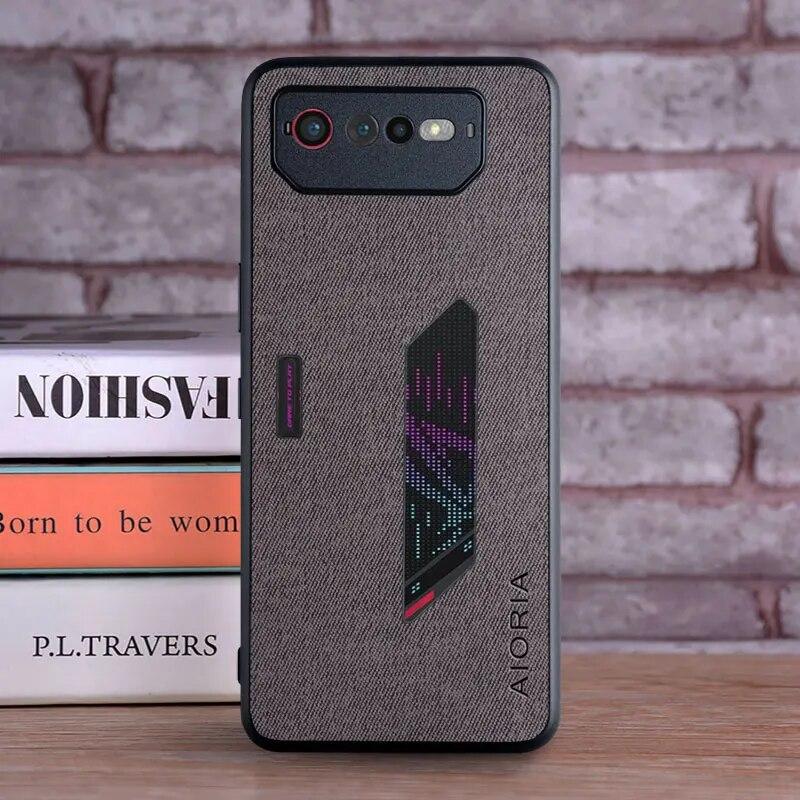 Case for Asus Rog Phone 8 7 6  Coque Luxury Textile Leather Soft Funda Phone Cover for Asus Rog Phone 7 Case Capa