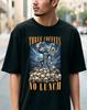 T-shirt Tre Caffè Nessun Pranzo, Divertente Maglietta Grafica Guerriero del Caffè, Regalo Unisex