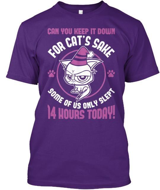 High Quality For Cats Sake T-Shirt Made in the USA Size S to 5XL S
