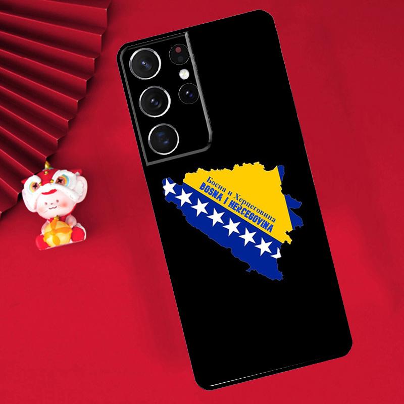 Bosnia and Herzegovina Passport Case For Samsung Galaxy S24 Ultra S22 S23 Plus Note 10 Note 20 S8 S9 S10 S20 S21 FE Cover