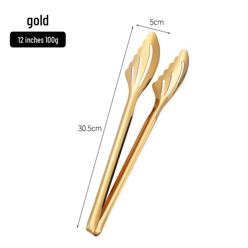 ZHI ZHOU Stainless Steel Food Tongs Set