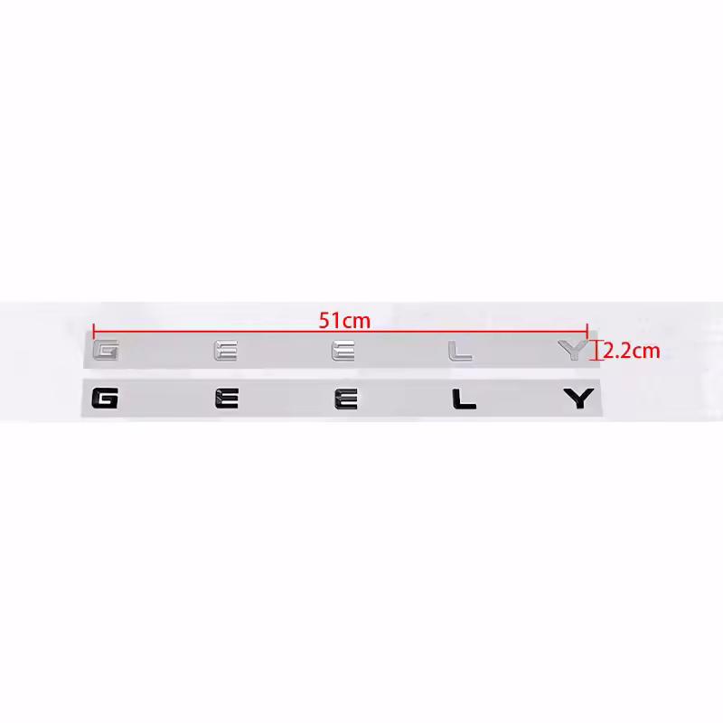 GEELY letter Label Badge trunk Car stickers for Geely Series Atlas EmgrandGT monjaro coolray modified body rear boot logo