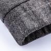 FAPAI Men's Herringbone Wool Blend Short Overcoat