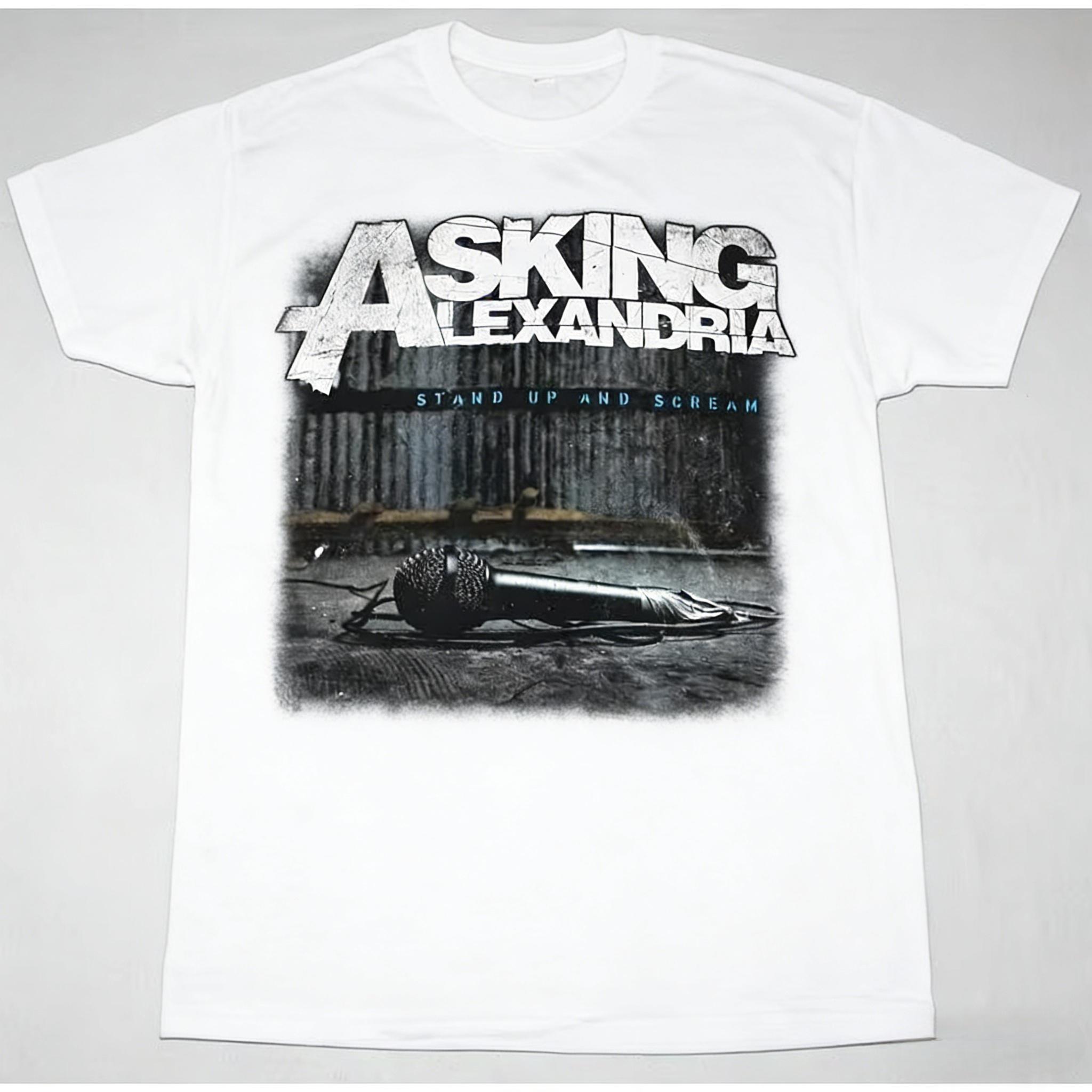 

ASKING ALEXANDRIA СТАНЬТЕ І Чорна Футболка Чоловіча Бавовняна Футболка 2026 Нова Жіноча Футболка Футболка ASKING ALEXANDRIA L