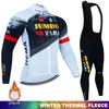 Men's and Women's Fleece Cycling Clothes Strap Set Road Mountain Bike Bicycle Thermal Cycling Shirt 2026 Winter Fleece Thermal Cycling Clothes Set