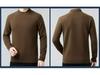 Men's 100% Wool Sweater, 2025 Autumn/Winter, Thickened Warm Half-High Collar, Middle-Aged Dad Knitwear