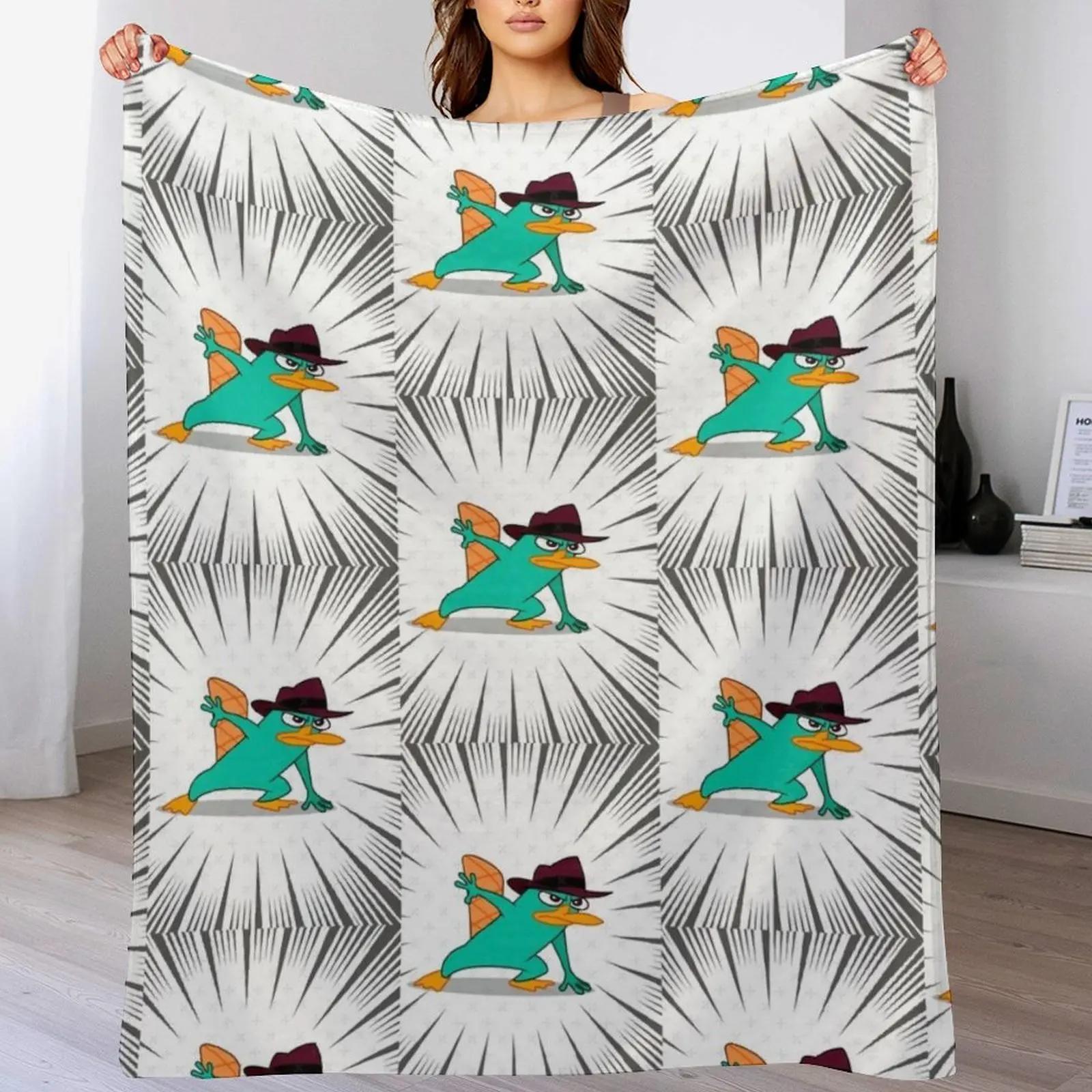 

Perry in action agent p Throw Blanket Soft Sherpa Fleece Warm Blanket for Winter 102x76cm(40x30in)