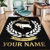 Derby County F.C. Design Area Rug Personalized Name- Non-Slip, Soft & Cozy Floor Mat for Living Room, Office - Indoor/Outdoor Carpet