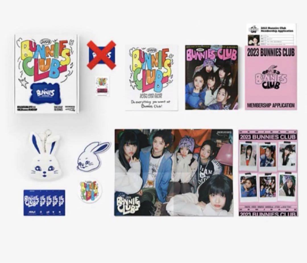 

[USED] Final Price Lower NewJeans BunniesClub Fan Club Membership Kit