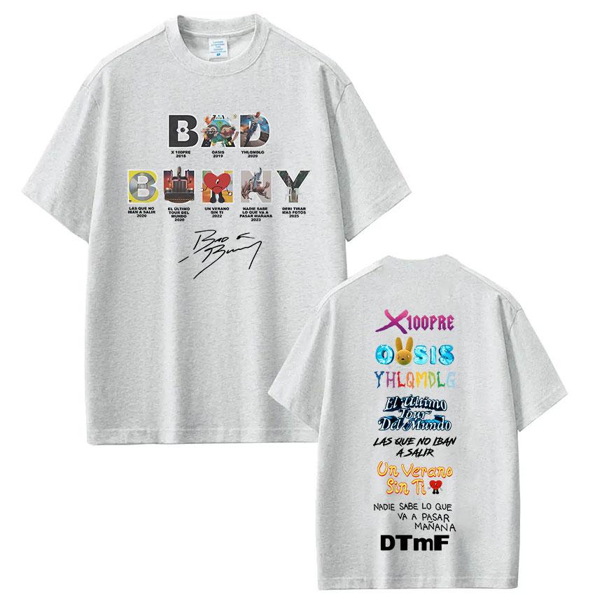 Bad Bunny Rapper Album Debi Graphic Tshirt Remove More Photos DTMF Summer Unisex Women Luxury Fashion Hip Hop Pure Cotton Tshirt