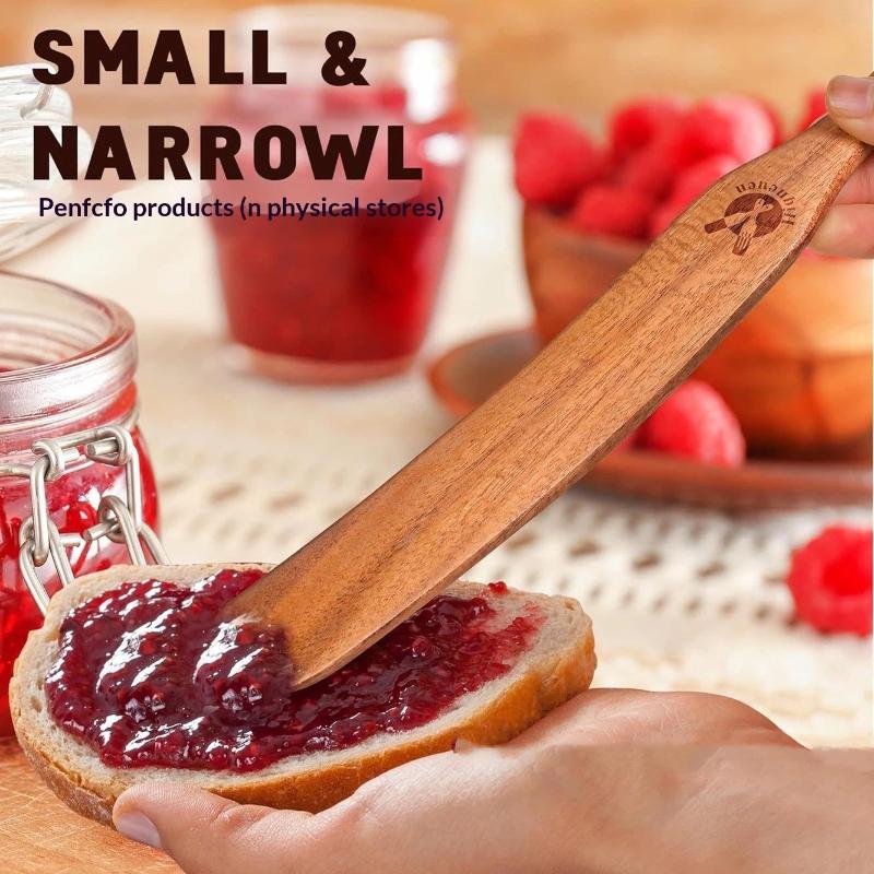 1Pc Wooden Bread Stirring Spatula Sourdough Starter Mixer Jar Scraping Tool Dough Mixing Flat Stirring Stick Kitchen Gadgets