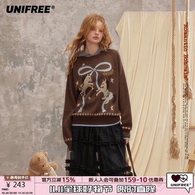 Korean Style Loose Bowknot Pullover Sweater