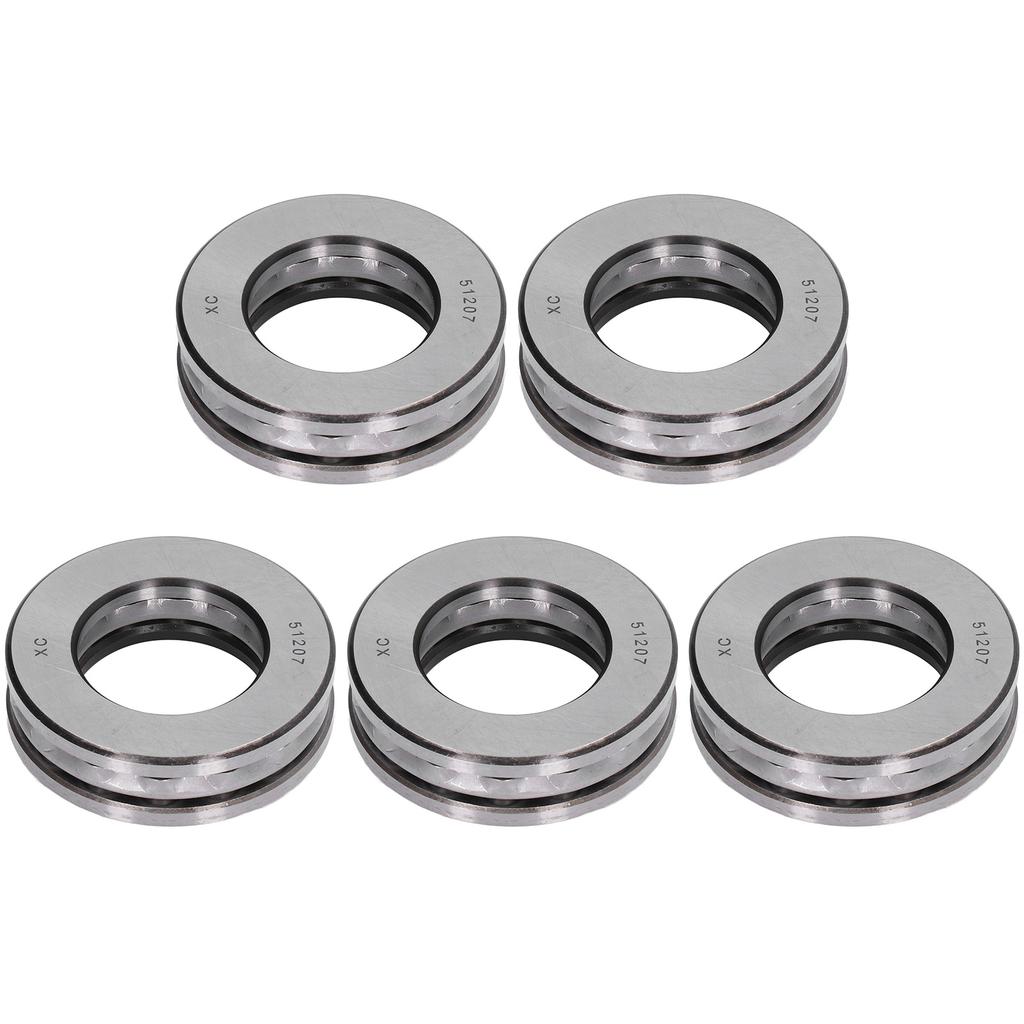 5Pcs Thrust Ball Bearings Plane Axial Thrust Balls Bearing for Crane Hooks Vertical Water