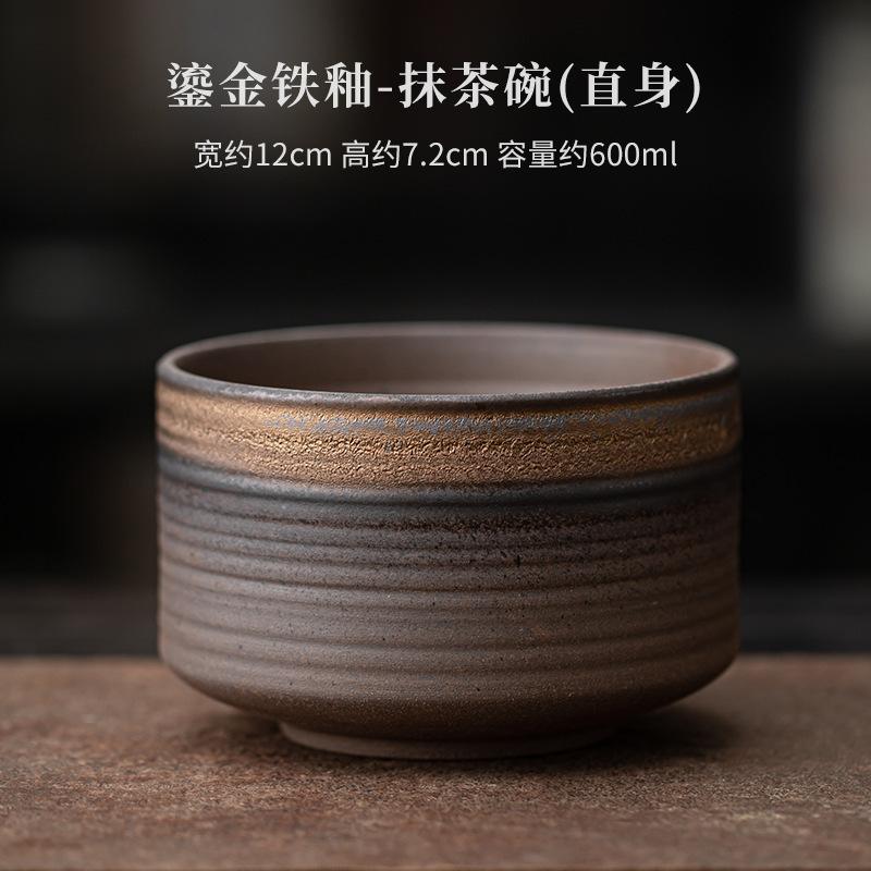 Handmade Gold-plated Iron Glazed Tea Set Complete Set Luxury Japanese Matcha Set Kit Starter Kit Utensil For Beverage Shop Gift