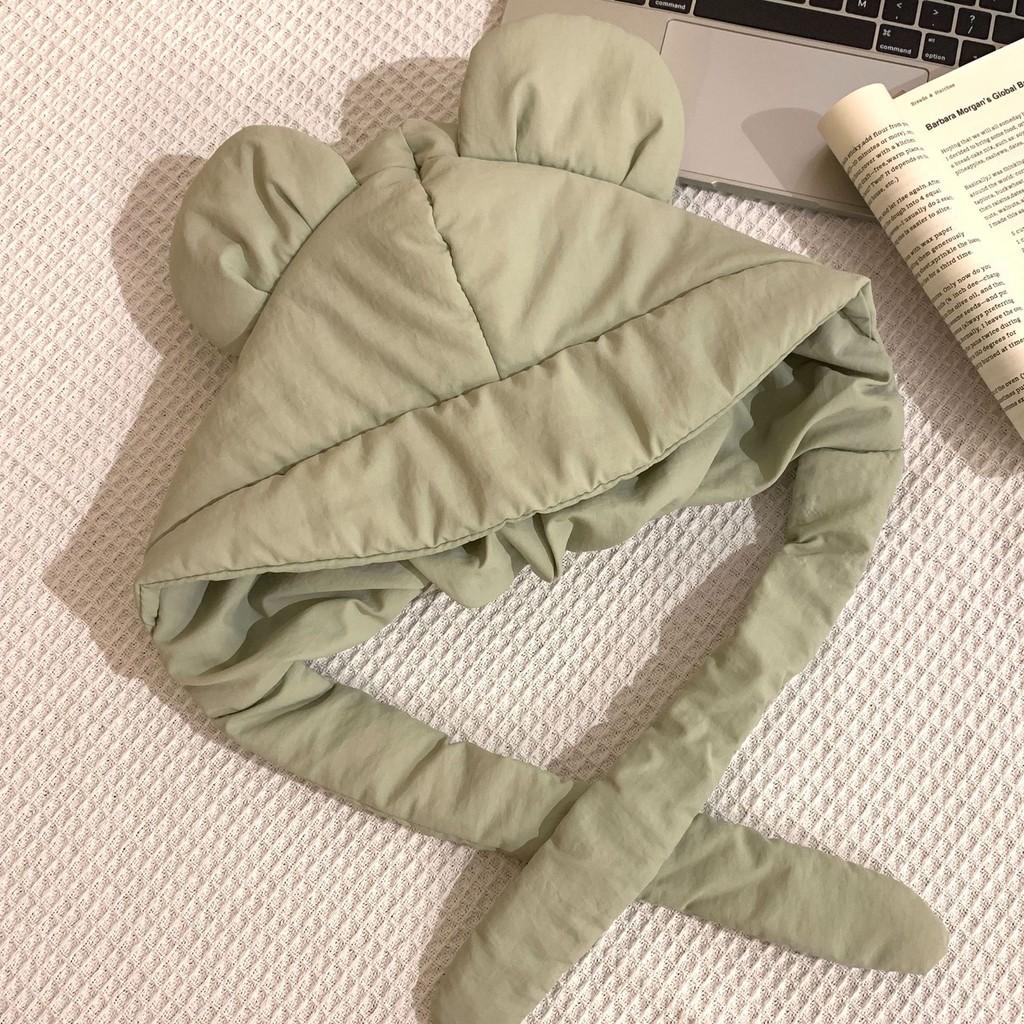 Легка Тепла Зимова Шапка-Вушка Міккі Мауса з Шерпи для Жінок, Ідеальна для Велоспорту та Активного Відпочинку