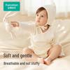 PurCotton Newborn Baby Long Sleeve Bodysuit Pajamas