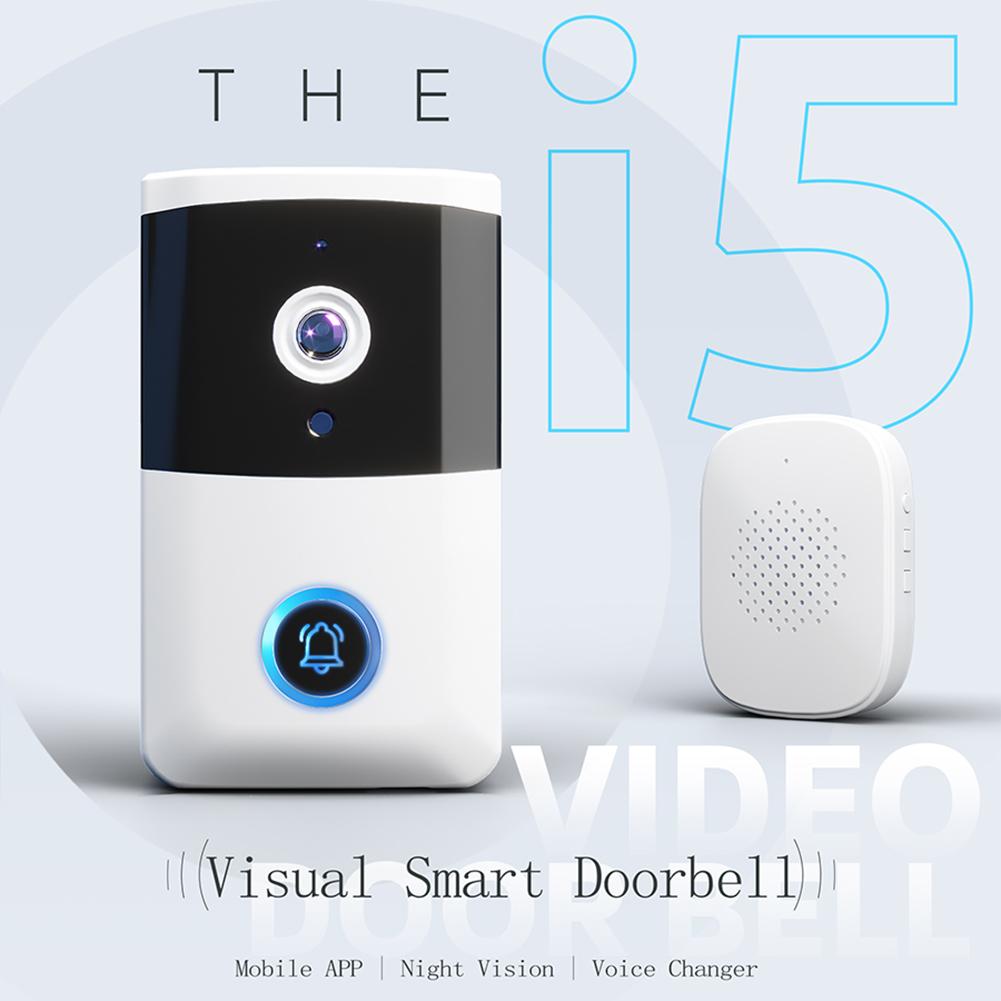 WiFi Wireless Video Doorbell IR Night Vision Doorbell Camera Smart Door Bell for Home Security Alarm System