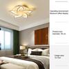 Dimmable Floral Ceiling Light Adjustable Light Color Lamp with Remote Control Modern Acrylic LED Fixture for Living Room & Bedroom