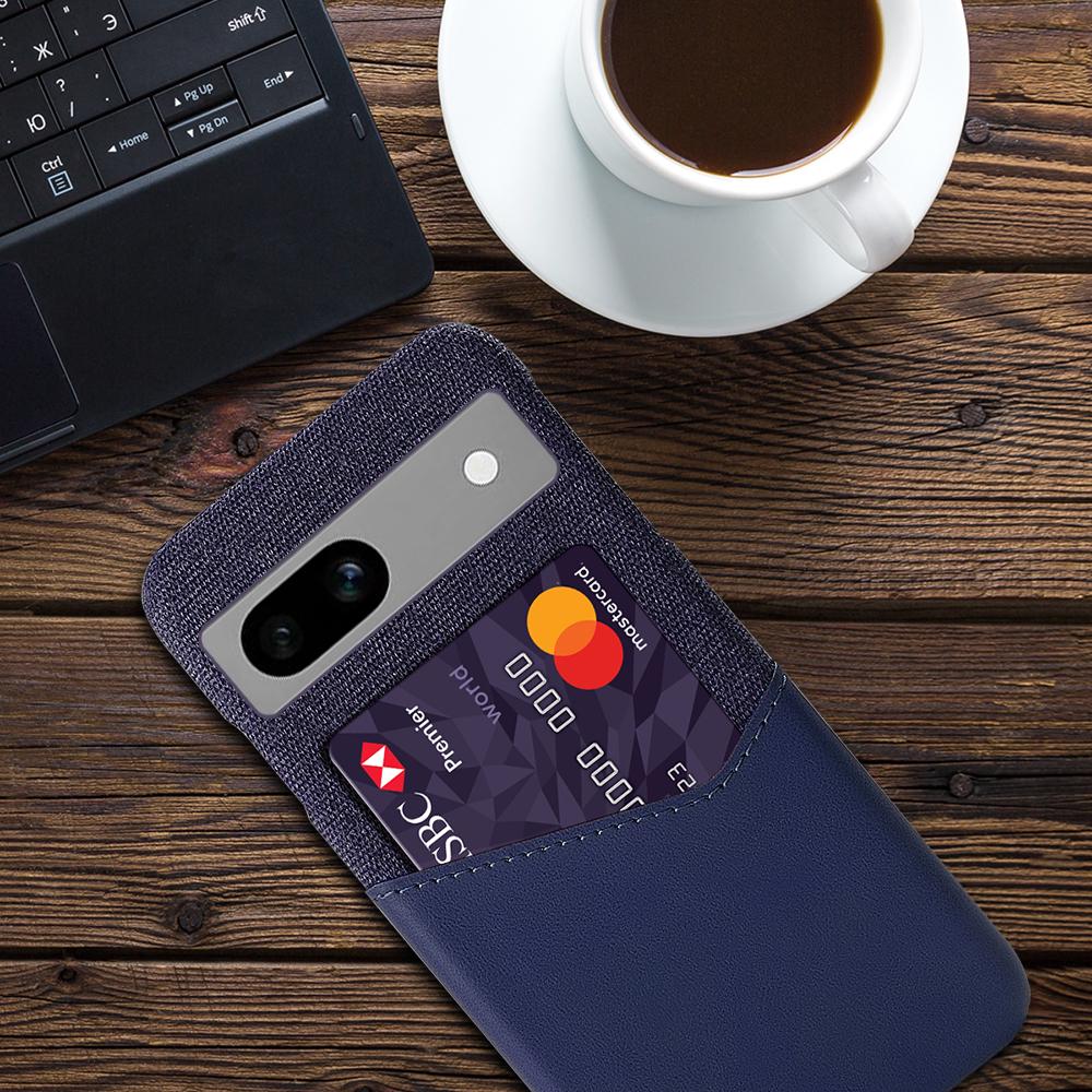 Anti-fall Phone Cover Card Holder For Google Pixel 7a,Cloth Texture Slim Protective Mobile Phone Case