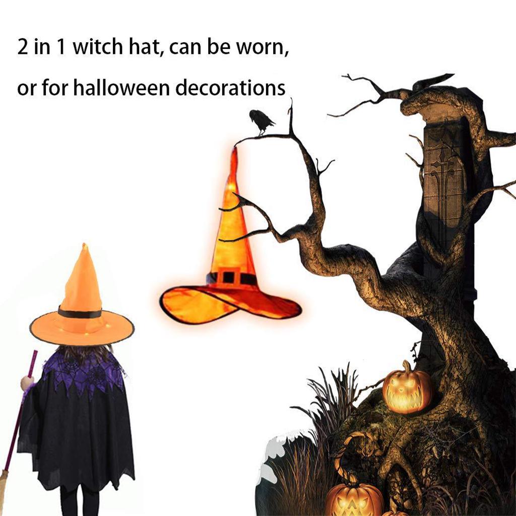 Halloween Light Decor Witch Hat For 