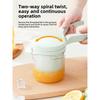 Manual Citrus Juicer with Spiral Press Mechanism for Efficient For Lemon Orange Juice Extraction and Easy Cleaning