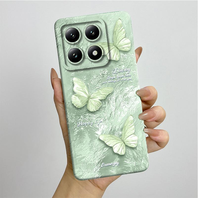 For Xiaomi 14T Pro Phone Case 14Tpro Soft Silicone TPU Sweet Painted Casing Cartoon Printed Shockproof Protective Back Cover