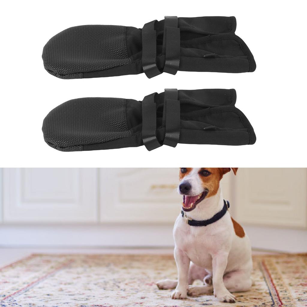 1 Pair Non Slip Dog Socks Prevent Licking Claw Dog Foot Protector for Hardwood Floor