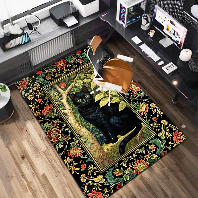 Fox Floral Frame Carpet Is Suitable For Living Room And Bedroom Doormats Office Balcony Decorative Carpet A10