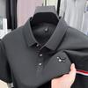 Cotton Men's Polo Shirt Lapel Short Sleeve T-Shirt Summer Arrival Small Dog Print Fashion Business Menswear