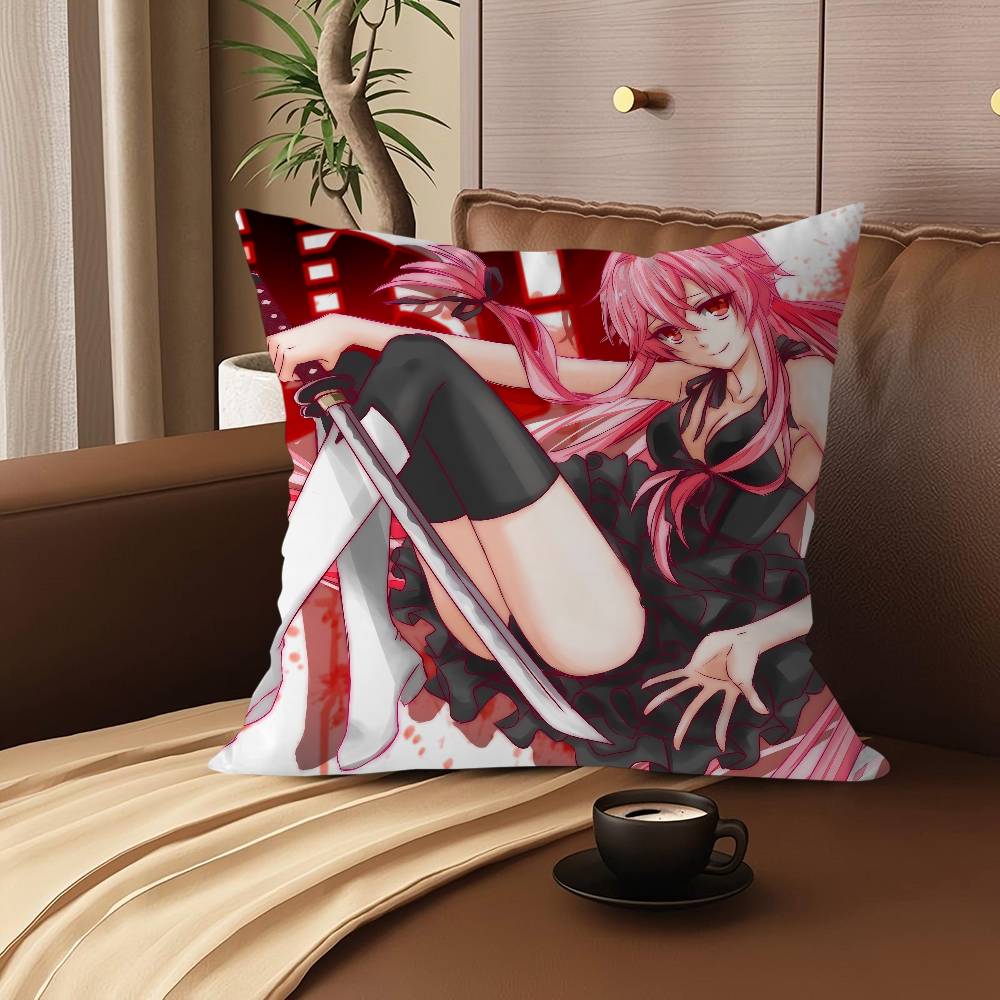 F-Future D-Diary Cartoon Animation Cushion Cover Pillowcase Upholstery Sofa Throw Pillow Home Decor Pillowcas