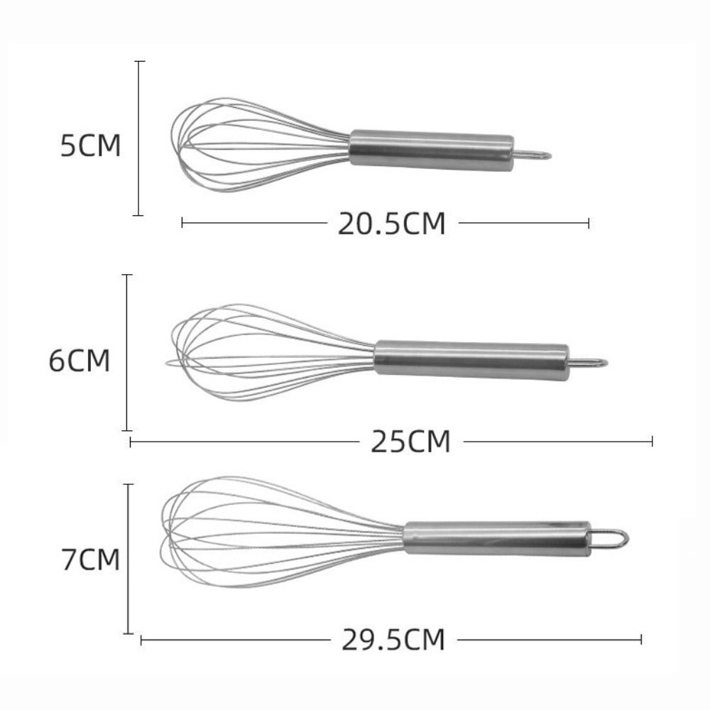 Manual Egg Whisk 8/10/12 Inch Balloon Whisks Practical Egg Mixing  Kitchen