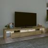Vidaxl TV Cabinet with LED Lighting, Sonoma Oak, 230X36.5X40 Cm
