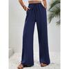 Women's Casual Comfortable Wide Leg Long Pants Solid Color Versatile